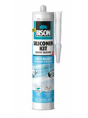 Bison Siliconenkit Acrylbaden Wit 300ml Bison Siliconenkit Acrylbaden Wit 300ml
